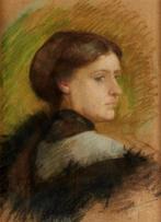 Giulio Aristide Sartorio (1860–1932) - Ritratto di donna, Antiek en Kunst