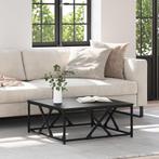 vidaXL Salontafel Zwart Eiken 70 x 70 x 30 cm Bewerkt hout, Huis en Inrichting, Tafels | Salontafels, Verzenden, Nieuw, 50 tot 100 cm