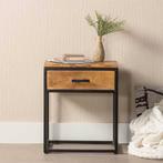 Nachtkastje Mangohout Owen 50x60 cm, Verzenden, Nieuw