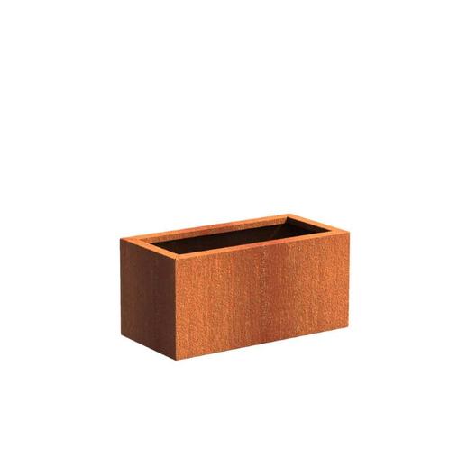 Cortenstaal plantenbak 80x40x40cm - Met bodem, Tuin en Terras, Bloembakken en Plantenbakken, 30 tot 60 cm, 60 tot 100 cm, Tuin