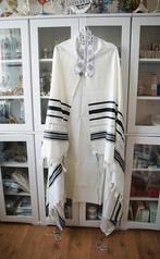 Tallit (gebedsmantel) gemaakt van 100% wol in wit/zwart c..., Verzenden, Nieuw