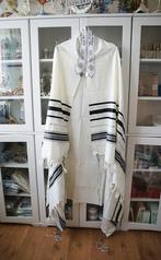 Tallit (gebedsmantel) gemaakt van 100% wol in wit/zwart c..., Kleding | Heren, Mutsen, Sjaals en Handschoenen, Verzenden, Nieuw