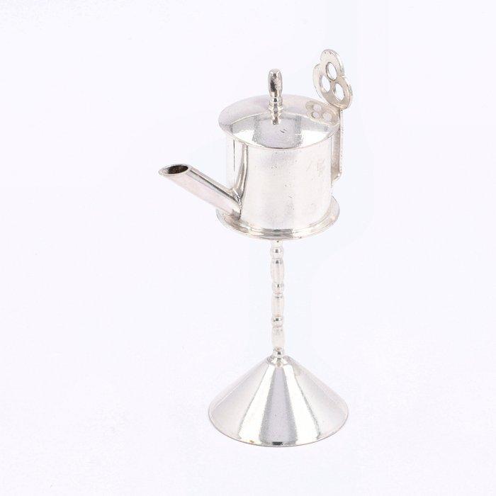 H. Hooijkaas - Miniatuur Snotneus / Olielamp - Beeldje -, Antiek en Kunst, Antiek | Goud en Zilver