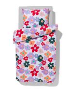 HEMA Kinder dekbedovertrek zacht katoen 140x200 bloemen, Verzenden, Nieuw