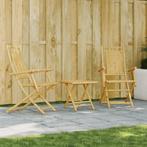 vidaXL 3-delige Bistroset bamboe, Tuin en Terras, Verzenden, Nieuw, Hout
