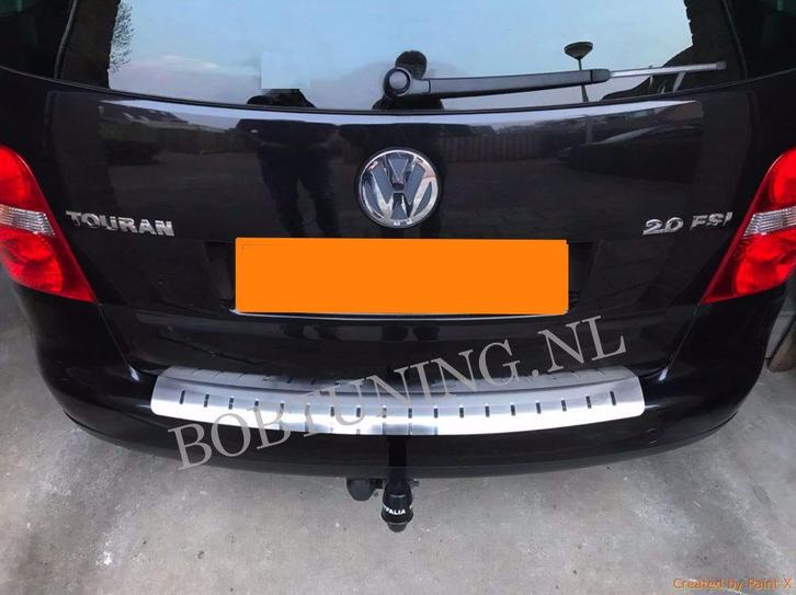 Rvs bumperbescherming Volkswagen touran 2003-2010, Auto-onderdelen, Carrosserie en Plaatwerk, Nieuw, Ophalen of Verzenden
