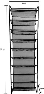 2dekans | ODADDY® Hangend Schoenenrek Metaal – -, Ophalen of Verzenden, Zo goed als nieuw, O'DADDY