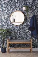 Leitmotiv Bank Arch - Bamboe met Grijze stof - 90x33x50cm -, Huis en Inrichting, Verzenden, Nieuw