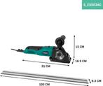 2dekans | VONROC Mini cirkelzaag / invalzaag 500W - Ø85mm –, Doe-het-zelf en Verbouw, Ophalen of Verzenden, Zo goed als nieuw