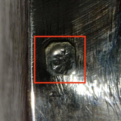 Handspiegel- Neo-Barok - .925 zilver - Minerva-hoofd stempel, Antiek en Kunst, Antiek | Goud en Zilver