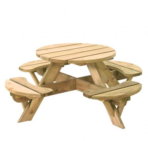 Kinderpicknicktafel rond Jimmy, Tuin en Terras, Overige Tuin en Terras, Nieuw, Verzenden