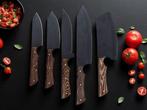 Smoked Blades - Keukenmes - Chefs knife - Gevouwen staal,