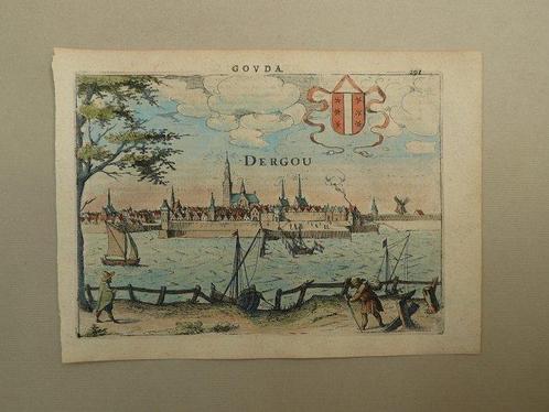 Nederland - Gouda; L. Guicciardini - Dergou - 1613, Boeken, Atlassen en Landkaarten
