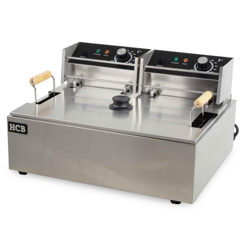 HCB Oliebollen friteuse - 14 liter - 230V - RVS, Zakelijke goederen, Horeca | Keukenapparatuur, Nieuw in verpakking, Fornuis, Frituur en Grillen