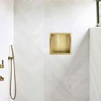 Wiesbaden Demis Inbouwnis - 30x30x7cm - Geborsteld Messing, Ophalen of Verzenden, Nieuw, Rvs