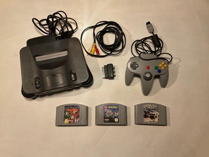 Nintendo - N64 - Nintendo 64 complete with 3 games -, Spelcomputers en Games, Spelcomputers | Overige Accessoires