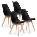 Modern Home Set Van 4 Eetkamerstoelen - Kuip Stoelen Met, Huis en Inrichting, Stoelen, Ophalen of Verzenden, Nieuw