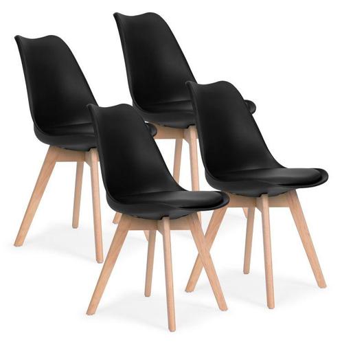 Modern Home Set Van 4 Eetkamerstoelen - Kuip Stoelen Met, Huis en Inrichting, Stoelen, Ophalen of Verzenden