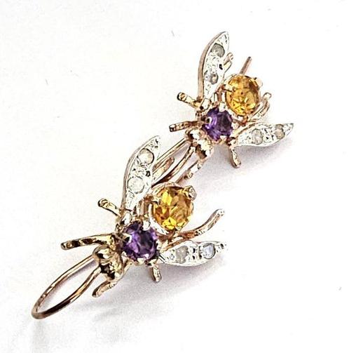 Zonder Minimumprijs - Oorbellen - 9 kt. Roségoud, Zilver -, Sieraden, Tassen en Uiterlijk, Oorbellen