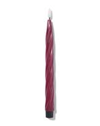 HEMA Kaars LED gedraaid donkerrood van €3.99 voor €2 sale, Verzenden, Nieuw