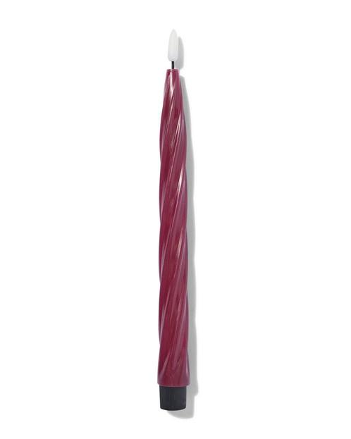 HEMA Kaars LED gedraaid donkerrood van €3.99 voor €2 sale, Huis en Inrichting, Woonaccessoires | Kandelaars en Kaarsen, Nieuw