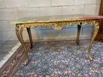 Salontafel - Onyx, Verguld messing - Antieke salontafel