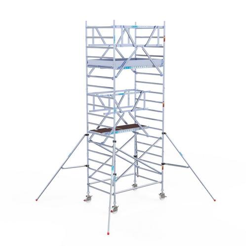 Rolsteiger Professional 135x190 6,2m werkhoogte vrijstaand, Doe-het-zelf en Verbouw, Steigers, Rolsteiger of Kamersteiger, Nieuw