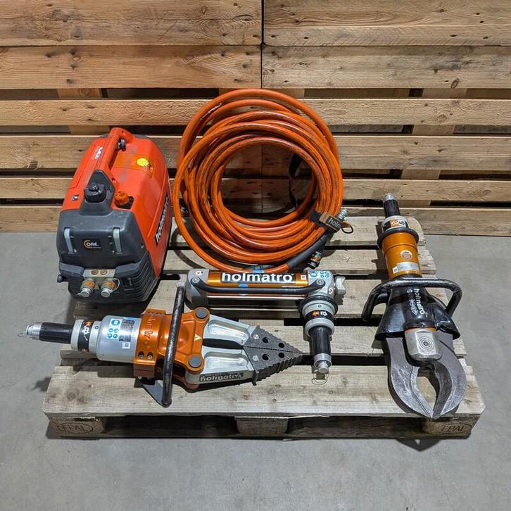 Set hydraulisch redgereedschap, Holmatro, Doe-het-zelf en Verbouw, Elektra en Kabels