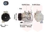 AIRCO COMPRESSOR VOOR HONDA CIVIC 2012-2017 38810R1AY01, Ophalen of Verzenden, Nieuw