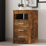 vidaXL Ladekast 40x50x76 cm bewerkt hout gerookt, Verzenden, Nieuw