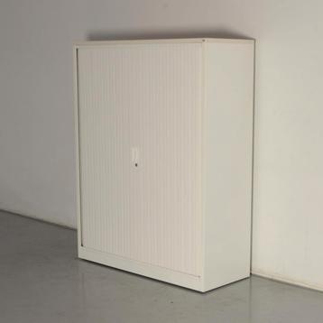 TDS roldeurkast, wit, 153 x 120 cm, incl. 3 legborden beschikbaar voor biedingen