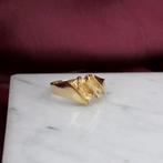 Gouden ring | Riitta Hakala (gematteerd, geelgoud, fantasie), Gebruikt, Overige kleuren, Ophalen of Verzenden, Kleiner dan 17
