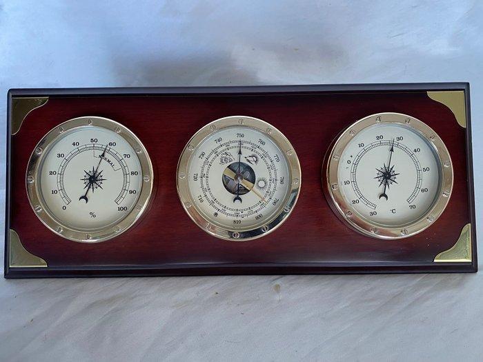 Maritieme objecten - Weersstation barometer, thermometer,, Antiek en Kunst, Curiosa en Brocante