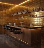 Wandtegel Goud 10x10cm (Muurtegels, Muur- en plafondtegels), Doe-het-zelf en Verbouw, Tegels, Nieuw, Minder dan 20 cm, 10 m² of meer