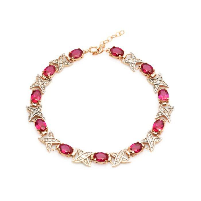 Zonder Minimumprijs - Armband - 14 karaat Geel goud, Zilver, Sieraden, Tassen en Uiterlijk, Armbanden