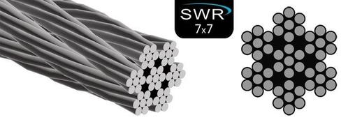roestvaststaal Staalkabel 6 mm 50 meter roestvrijstaal, Doe-het-zelf en Verbouw, IJzerwaren en Bevestigingsmiddelen, Verzenden