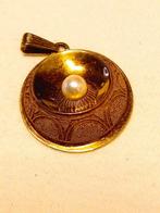 Hanger - Geel goud Parel, Sieraden, Tassen en Uiterlijk, Antieke sieraden
