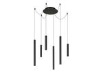 Lucide LORENZ - Hanglamp - LED Dimb. - 6x4W 3000K - Zwart, Verzenden, Zo goed als nieuw