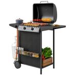 TRUUSK Gasgrill 7 KW Grillwagen Inkl 3 Branders Zijkoker Rol, Verzenden, Nieuw, TRUUSK