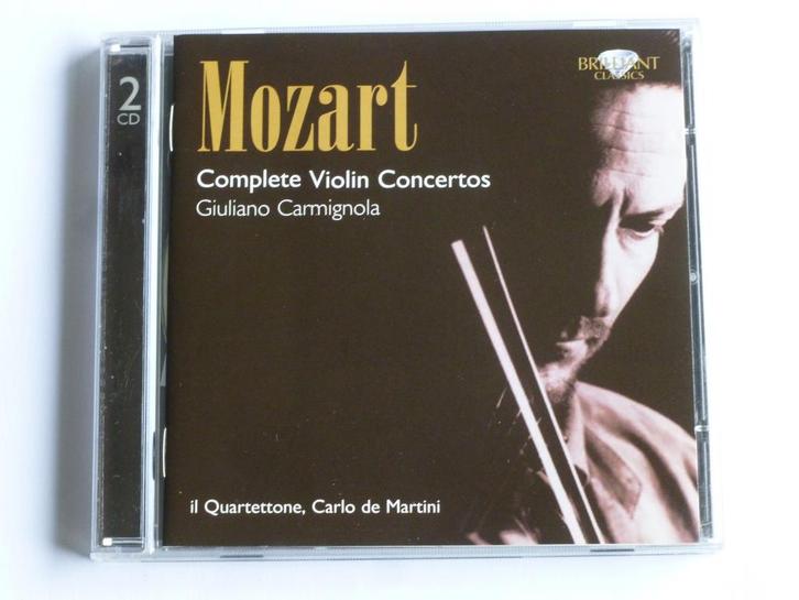 Mozart - Complete Violin Concertos . Giuliano Carmignola (2, Cd's en Dvd's, Cd's | Klassiek, Zo goed als nieuw, Verzenden