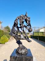 Beeldje - Horse bust - Brons, Marmer, Antiek en Kunst