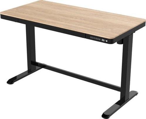 Zit-Sta Werkplek Zwart 120cm Whitewash eiken Elektrisch, Zakelijke goederen, Kantoor en Winkelinrichting | Kantoorartikelen, Ophalen of Verzenden