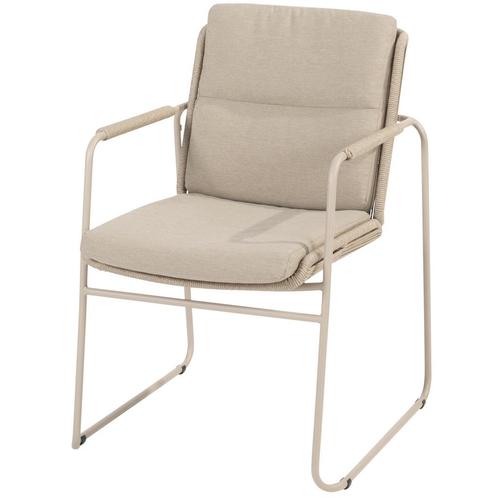 Parma dining tuinstoel stapelbaar latte Taste 4SO, Tuin en Terras, Tuinstoelen, Nieuw, Ophalen of Verzenden