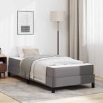 vidaXL Bed Anders Grijs 80 x 200 cm Kunstleer, Huis en Inrichting, Slaapkamer | Bedden, Verzenden, Nieuw, Grijs, Overige materialen