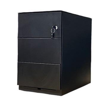 Ladeblok Smal op Wielen Zwart met 3 Laden en Pennenbakje, Huis en Inrichting, Kasten | Ladekasten, Nieuw, Ophalen of Verzenden