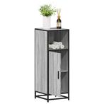 vidaXL Badkamerkast 35x37,5x100cm bewerkt hout grijs sonoma, Huis en Inrichting, Badkamer | Badkamermeubels, Verzenden, Nieuw
