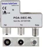 Braun Telecom POA 3 IEC-NL push on Radio/TV/Data, Audio, Tv en Foto, Schotelantennes, Nieuw, Ophalen of Verzenden