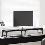 vidaXL Monitor Stand Zwart Eiken 105 x 23 x 15,5 cm Bewerkt, Verzenden, Nieuw
