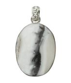Zilveren Dendriet Opaal edelsteen ovaal groot hanger, Sieraden, Tassen en Uiterlijk, Kettinghangers, Verzenden, Nieuw