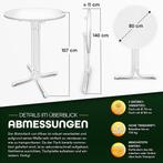 tillvex® Gastro statafel, inklapbaar, diameter 80 cm, met ho, Verzenden, Nieuw